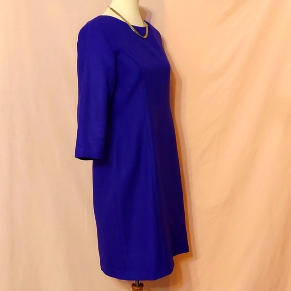 ‼️3 for $30‼️  Tower Hill Purple Three-quarter Sleeve Sheath Dress - Picture 2 of 3